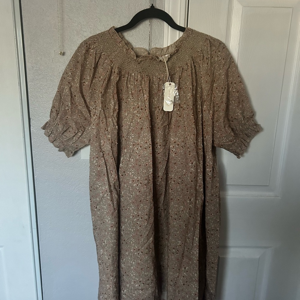Rylee + Cru Noralee New Maddie Dress Ditsy Floral Mini Babydoll Cottagecore